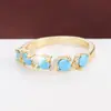 Anillo Redondo de Circonita Incrustada con Zafiro y Curvas Onduladas de Comercio Exterior al por Mayor, Joyería Elegante de Anillo para Mujer en Cobre Puro, Artículo Popular Transfronterizo