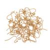 Ganchos para Orejas con Cabeza de Bola en Forma de S Chapados en Oro al Vacío de Acero Inoxidable Accesorios para Joyería DIY