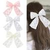 Nuevo Bordado Transfronterizo para Niños Encaje de Malla Lazo Princesa Tela Accesorios para el Cabello para la Temporada de Apertura Accesorios para el Cabello de Niños 4459