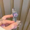 Reloj GUOU cuadrado pequeño estilo francés, pulsera de acero de lujo ligero y exquisita, alto valor estético, reloj de cuarzo con esfera romana retro de nicho