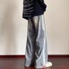 Nuevos Jeans Patchwork a Rayas para Hombre Otoño Pantalones Rectos Sueltos de Pierna Ancha Modernos Americanos Retro hasta el Piso