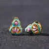 Accesorios de Cuentas Espaciadoras de Nube Multitaladro de Esmalte Cloisonné para Accesorios de Joyería DIY Hechos a Mano Lote de Espaciadores
