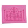 Flip sugar mold European porta e janela molde de bolo clássico villa castelo porta chocolate silicone molde ferramentas de cozimento