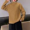 Camiseta Térmica Infantil para Otoño e Invierno, Top Versátil con Estampado de Letras de Terciopelo Alemán, Ropa Infantil de Manga Larga con Cuello Semi Alto para Niños y Niñas, Ropa Interior Cálida