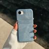 Adecuado para iphone13/12pro Funda para Teléfono Móvil Patrón Denim Tarjeta Carcasa Trasera Apple 14 Medio Paquete Carcasa Dura Funda Protectora