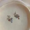 Brincos de Franja com Lantejoulas Frontais e Traseiros Estilo Novo 2025 Design de Nicho Moda de Alto Padrão Brincos Elegantes Versáteis para Mulheres