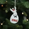 Adornos Navideños de Resina Transfronterizos para Personas Mayores, Muñeco de Nieve, Reno, Decoraciones Colgantes para Árbol de Navidad, Decoración Festiva en Stock