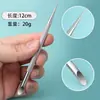Garfo Pá Monja para Cutícula Remover Pele Morta Faca Empurrador Ferramenta Especial Manicure de Mão Borda da Unha Reparo de Farpa Ferramenta