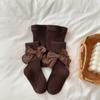 Meia-calça Nova de Primavera para Meninas Estilo Princesa Coreana Laço Grande Macacão para Bebê