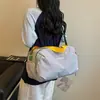 Nueva Bolsa de Gimnasio para Exteriores Dopamina Color-Block con Compartimento Separado para Zapatos, Bolso de Equipaje de Viaje Cruzado, Bolsa de Yoga Ligera y Moderna