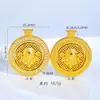 Colar com Pingente Bússola Giratória Banhado a Ouro Estilo Antigo Micro-Incrustado com Diamante Corrente para Suéter Estilo Chinês Pingente Moderno Venda por Atacado