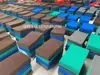 Tapete de Piso de PVC Grosso, Capacho Sem Bordas e Sem Palavras, Capacho de Anel de Fio Liso, Tapete Antiderrapante de Cor Pura, Tapete Escovado, Capacho de PVC