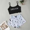 2022 Nueva Llegada Star Dream Chaleco Shorts Conjunto de Ropa para Casa de Mujer