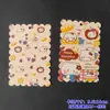 Cartão Padrão Dupla Face 9,5X14 Borda Ondulada com Furo Corrente para Celular Cartão de Trás DIY Pingente de Chaveiro Cartão de Papelão
