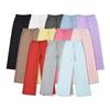 Pantalones de Tubo Verticales Sueltos Estilo Europeo y Americano para Mujer Verano 2025 con Cordón Cintura Baja Adelgazantes Pierna Ancha Largo Hasta el Suelo