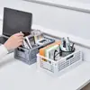 Cesta de almacenamiento rectangular plegable al por mayor de fábrica, organizador de cocina de plástico, cesta coladora para frutas y verduras