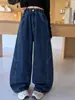 Jeans de Sarja Novo Estilo Outono para Meninas de Tamanho Médio a Grande Roupas Infantis Meninas Jeans Scimitar Estiloso Versátil Fashion Tendência