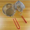 Cesta para freír de acero inoxidable 304 Colador Filtro Tamiz Redondo Papas Fritas Fritas Azul Hogar del Chef Bolsa Espátula para Papas Fritas Fritas