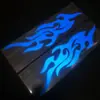 Adesivos para Veículos Elétricos de Motocicleta com Padrões de Chamas, Adesivos para Carros Esportivos, Acessórios Modificados, Decalques Decorativos