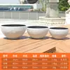 Tanque de Peces Tradicional para Patio, Tanque de Agua Grande para Uso Doméstico, Adecuado para Criar Peces Dorados, Tortugas, Plantas Acuáticas, Plantas Hidropónicas, Lotos y Nenúfares, Recipiente en Forma de Cuenco