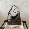 Bolso de hombro de gran capacidad estilo coreano para mujer, bolso tote retro moderno estilo ins, bolso cruzado ligero de gran capacidad para el día a día