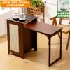 Mesa de Té Pequeña y Gabinete de Té para Uso Doméstico, Mesa Simple para Preparar Té, Mesa de Té y Mesa de Café Integradas, Mesa de Sala de Estar para Beber Té y Preparar Té, Juego Completo