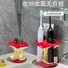 Estante de Almacenamiento para Cepillo de Dientes Eléctrico de Cerámica Apple Lavabo del Baño Tocador Pasta de Dientes Base para Cepillo de Dientes Flor de Seda