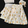 Pijama infantil para primavera y otoño, algodón nube manga larga estilo princesa para niñas, nuevo estilo dulce 2026 para niños mayores, ropa de casa de verano