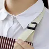 Delantal de Cocina Impermeable y a Prueba de Aceite para el Hogar con Rayas Limpiables con la Mano, Delantal de Tela Oxford con Cuello Halter para Mujer