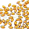 Rhinestones Acrílicos Cor Ab Olho de Cavalo 4*8mm com Fundo Plano para Decoração de Joias, Maquiagem Facial, Adesivos de Sobrancelha, Materiais DIY