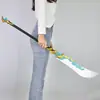 Arma de los Tres Reinos periférico cos grande de un metro Guan Yu Qinglong Yanyue cuchillo plástico PU modelo hecho a mano juguetes adornos