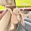 Nueva Caja de Pañuelos para Coche Blue Rain con Diseño de Oso y Conejo de Dibujos Animados, Caja de Pañuelos Colgante para el Interior del Coche