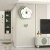 Reloj de Pared Minimalista Moderno para Sala de Estar, Reloj Creativo de Lujo Elegante para el Hogar, Montaje en Pared, Sin Taladro, Reloj Decorativo Silencioso