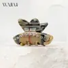 Pinza para el pelo Wjia Acero Acético Francés Pinza Pequeña de Diamante Sentido Avanzado Pinza para Flequillo Cola de Caballo Alta Francesa Pinza Superior para el Cabello Accesorios para el Cabello