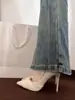 Zapatos de tacón alto para mujer estilo francés con tacones finos, diseño elegante y delicado de punta fina, nuevo modelo de otoño, adecuados para ir al trabajo y uso profesional, nuevo modelo 2026