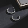 Aretes de Aro Gruesos Trenzados Dorados en Espiral, Estilo Frío Metálico, Versátiles para Otoño e Invierno