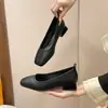 Zapatos Cuadrados para Mujer 2026 con Tacón Bajo Grueso, Zapatos de Oficina Estilo Profesional, Zapatos Cómodos para Mujeres Mayores, Zapatos de Trabajo Negros