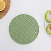 Atacado de Fábrica Jogos Americanos Redondos em Favo de Mel, Anti-Escaldante, Antiderrapante, Isolante Térmico, Tapetes de Silicone para Utensílios de Mesa, Fácil de Limpar, Resistente a Altas Temperaturas