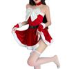 Nueva ropa navideña, traje de Navidad, traje de Halloween, dulce y lindo camisón, falda de terciopelo con lazo.