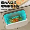 Cubo de basura grande para pared para cocina, uso doméstico, colgante en puertas de gabinetes, contenedor de almacenamiento para baño, inodoro, con tapa