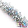 5x8mm Agujero Horizontal Gota de Agua Vidrio Cuentas Sueltas DIY Joyería de Cristal Materiales Hechos a Mano Nuevo Galvanizado a Alta Temperatura Venta al por Mayor