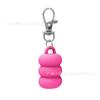 Llavero con clip portátil para tapa de bálsamo labial GLOSSGRL Tapa para llavero de brillo de labios