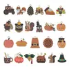 Pascua Dibujo Animado Acción de Gracias Hoja de Arce Calabaza Pavo Creativo DIY Accesorios Llavero Colgante Pequeño