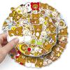 50% Pegatinas de Oso Relajado Rilakkuma Oso Relajado Dibujos Animados Animal Lindo Impermeables Decorativas Pegatinas para Caja de Almacenamiento