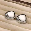 Pendientes de amor estilo INS transfronterizos de acero inoxidable con textura de oro de 18 quilates, no se decoloran, pendientes de moda simples, pendientes de joyería para mujer