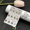 Pendientes minimalistas elegantes transfronterizos Xuping europeos y americanos, aleación de cobre chapada en color 14k, pendientes minimalistas únicos estilo japonés y coreano al por mayor