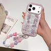 Capa Ailes Little Rabbit de Bolinhas para Apple 18 Pro Max, iPhone 17 Magnético 16 Suporte de Agitar
