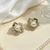 Brincos de estrela cravejados com pérolas e diamantes em estilo francês, design vintage, únicos e elegantes, simples e versáteis, leves e luxuosos, brincos de alta qualidade para mulheres