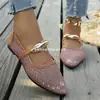 Sandalias casuales de exterior transfronterizas europeas y americanas 2026, caladas, talla grande, suela suave, nuevos zapatos planos para commuting, venta al por mayor talla grande