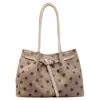 Bolso de Hombro Nuevo Estilo Polka Dot para Niña Otoño 2026 para Mujer, Bolso de Axila de Gran Capacidad para el Trabajo, Bolso Tote Versátil a la Moda